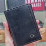Ví Nam Đen Logo Bạc Chữ CK Dọc #CalvinKlein - New - 31KA110006 mua sắm online 